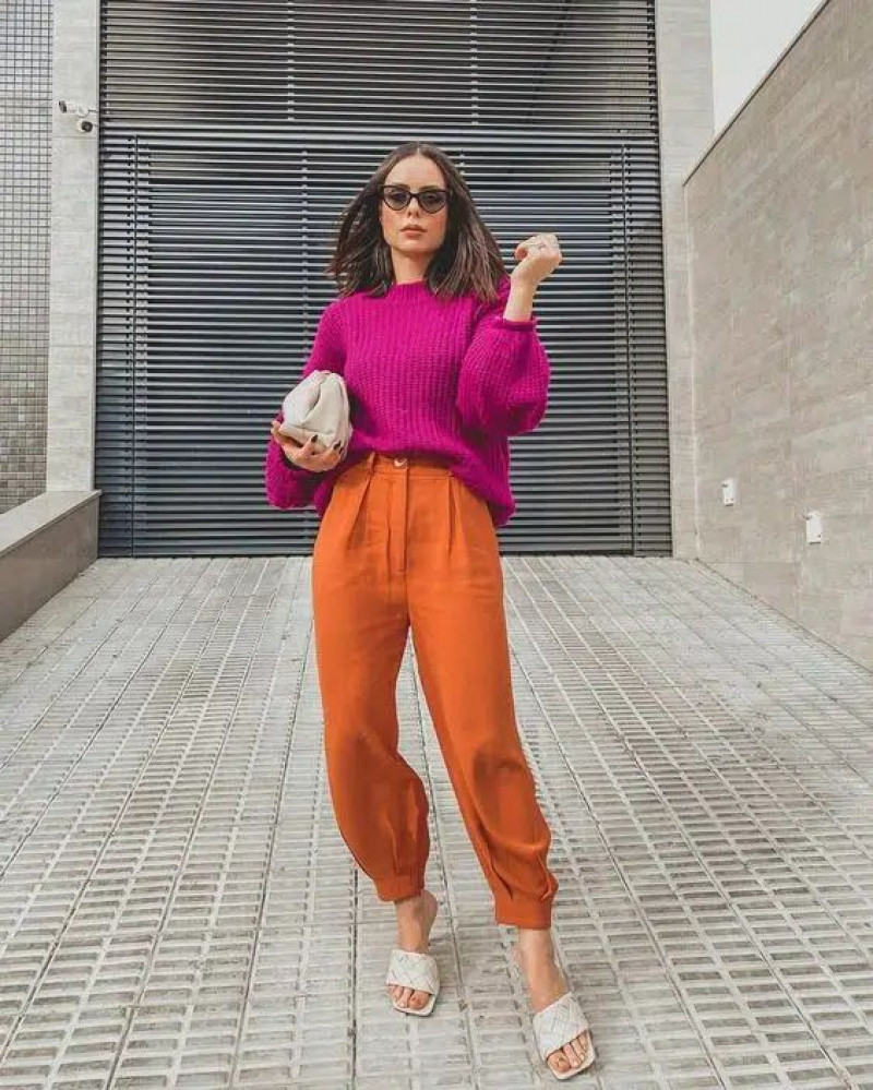 Orange Pants Outfit Women