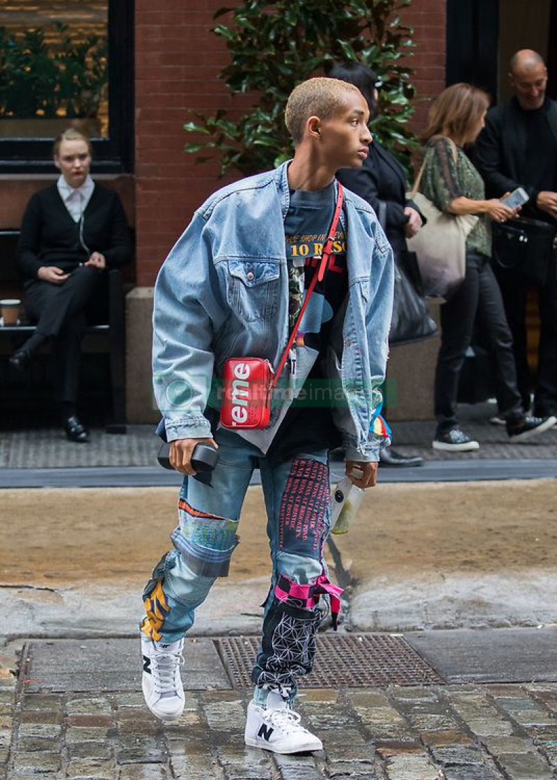 SPOTTED: Jaden Smith In Supreme x Louis Vuitton, G Star Jeans +