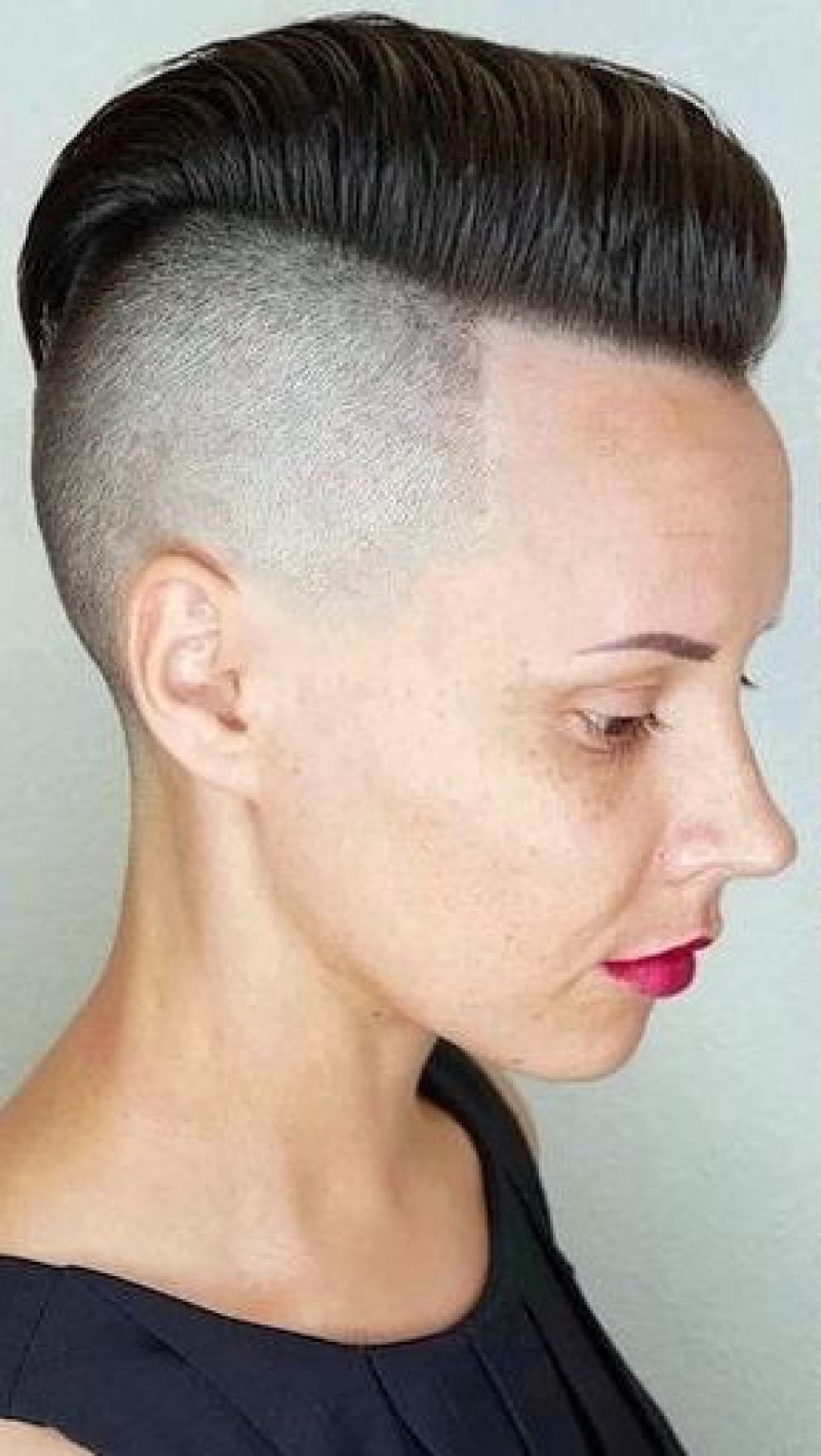 edgy side cut hairstyles