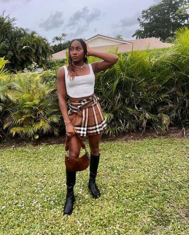 Coco Gauff skirt outfits