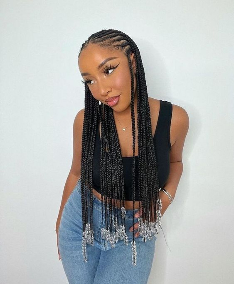 Fulani Braids with Crystals
